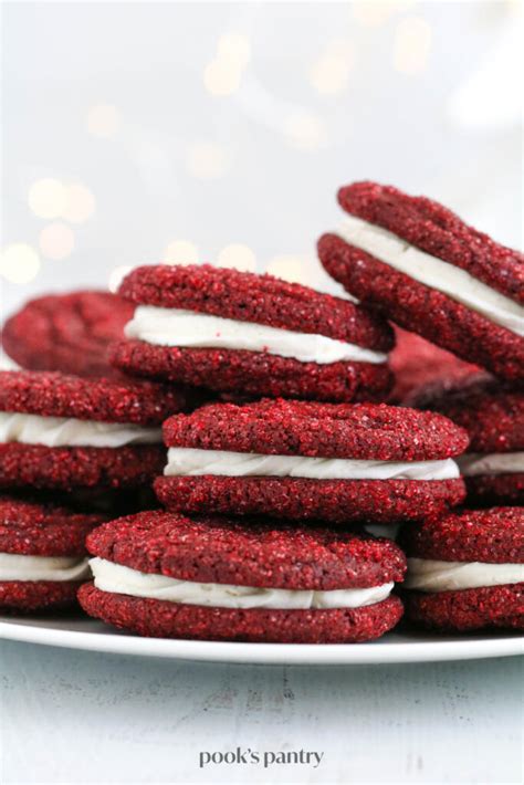 red-velvet-sandwich-cookies-recipe-pooks-pantry image