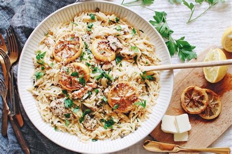 buttery-orzo-chicken-piccata-recipes-go-bold-with image