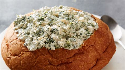 spinach-dip-in-bread-bowl-recipe-tablespooncom image