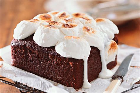 mocha-choc-cake-with-marshmallow-top image