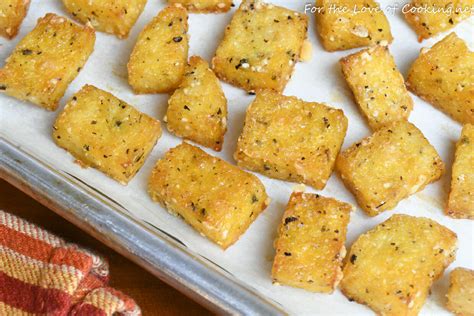 baked-polenta-croutons-for-the-love-of-cooking image