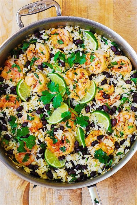 cilantro-lime-and-black-bean-shrimp-and-rice image