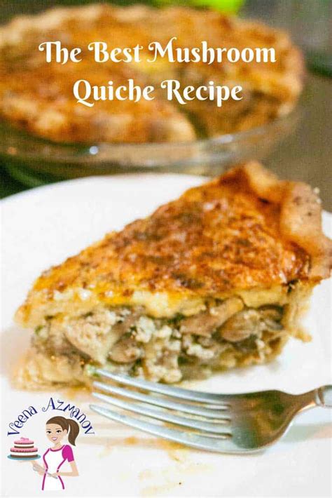 simplest-mushroom-quiche-with-homemade-crust image