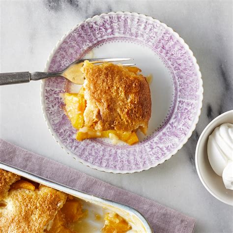 easy-peach-cobbler-dump-cake-recipe-eatingwell image