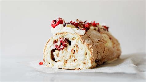 raspberry-meringue-roulade-with-mascarpone-cream image