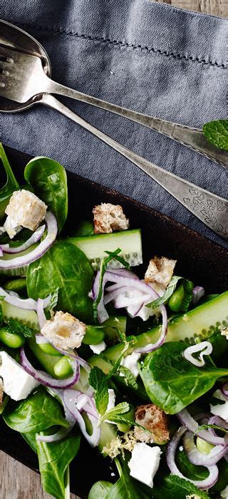 fresh-spinach-salad-with-mint-and-feta-castello image