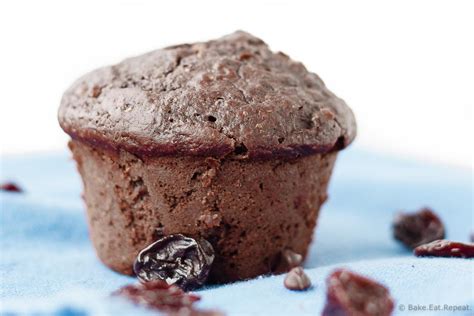 double-chocolate-cherry-muffins-recipelioncom image