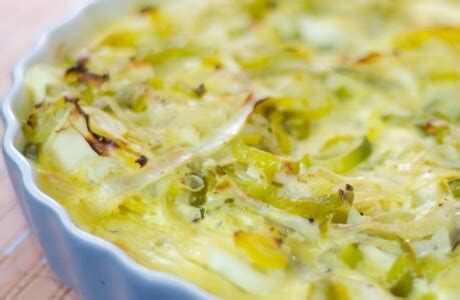 leeks-in-cheese-sauce-recipe-calories-nutrition-facts image