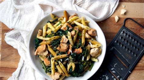 chicken-breast-and-broccoli-rabe-with-penne-recipe-bon image