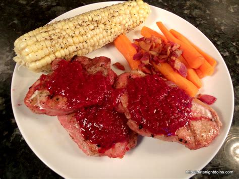pork-chops-with-fresh-raspberry-sauce-date-night image