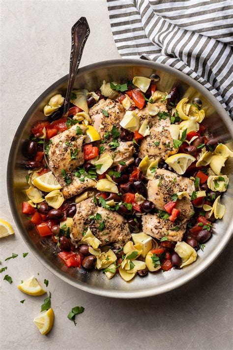 easy-one-pan-greek-chicken-with-olives-nourish-and image