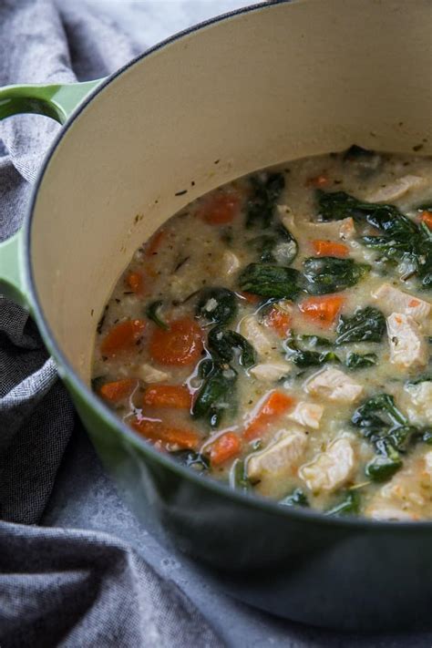 creamy-rosemary-chicken-soup-with-rice-the-roasted image