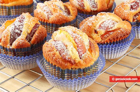 nectarine-muffins-recipe-genius-cook image