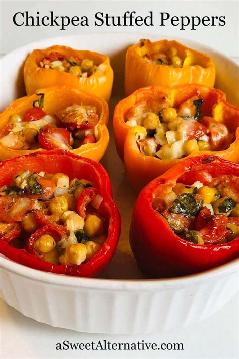 chickpea-stuffed-peppers-vegetarian-a-sweet-alternative image