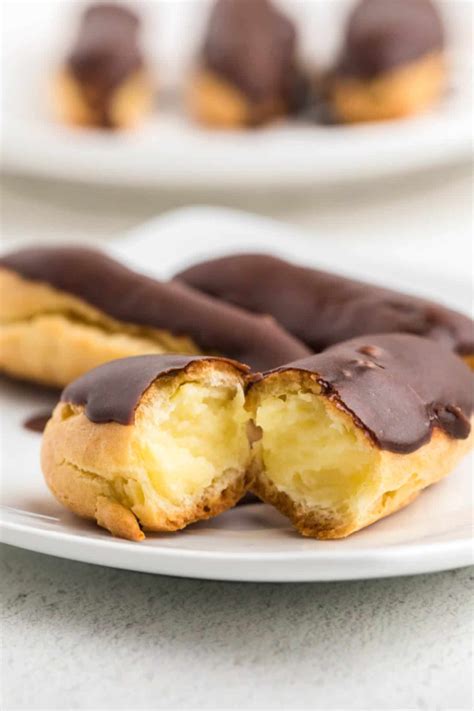 homemade-classic-chocolate-eclairs-l-spoonful-of-flavor image