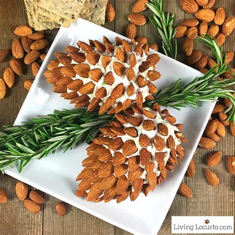 pine-cone-cheese-ball-with-almonds-christmas-party image