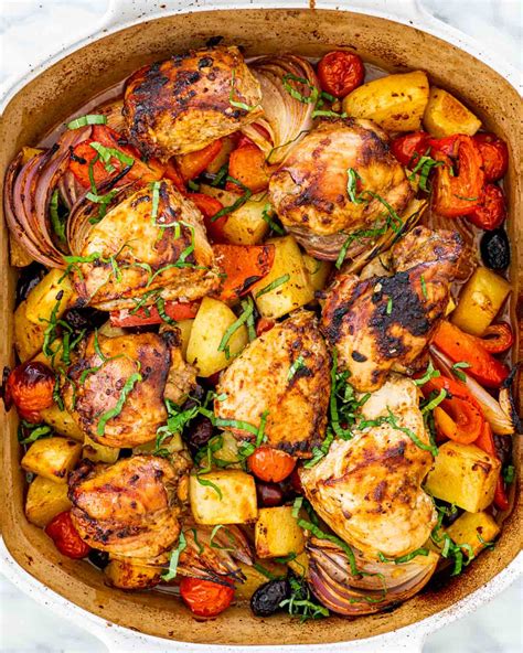 roasted-chicken-and-vegetables-jo-cooks image