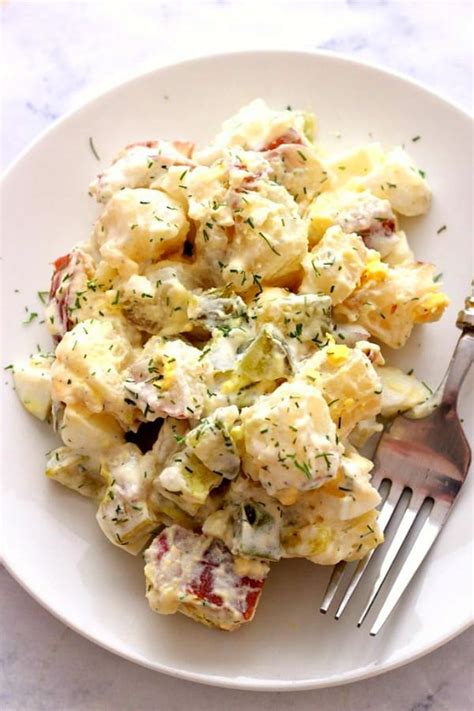 dill-pickle-potato-salad-recipe-crunchy-creamy-sweet image
