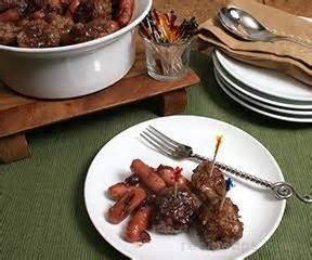 cranberry-meatballs-and-sausage image