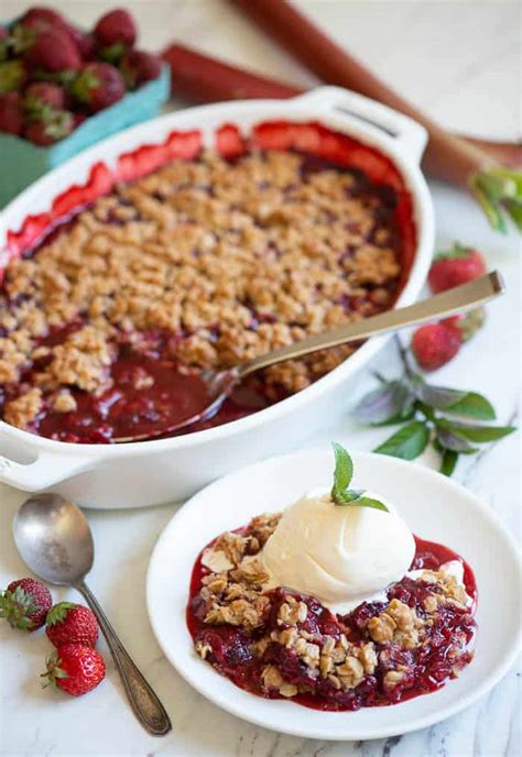 easy-strawberry-rhubarb-crisp-the-recipe-critic image