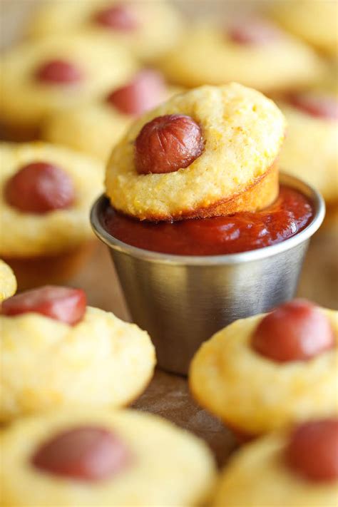 corn-dog-mini-muffins-damn-delicious image