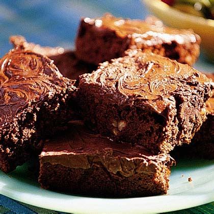 chocolate-glazed-brownies-recipe-myrecipes image