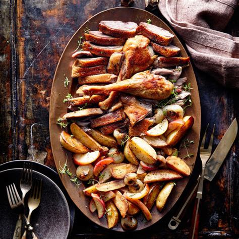 roast-goose-with-potatoes-onions-and-apples image