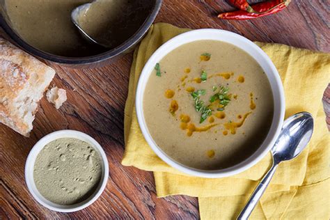 roasted-potato-and-leek-soup-with-garlic-chile-oil image