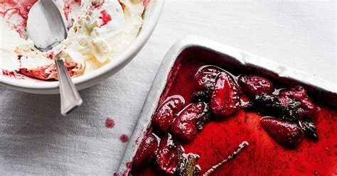 ottolenghis-sumac-roasted-strawberries-with-yoghurt image