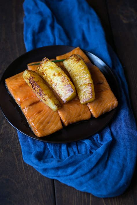 honey-soy-glazed-salmon-with-caramelized-pineapples image