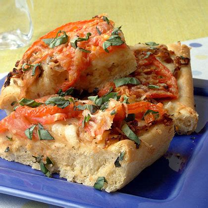 tomato-parmesan-focaccia-with-caramelized-onions image