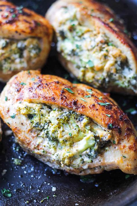 broccoli-and-cheese-stuffed-chicken-breast-easy image