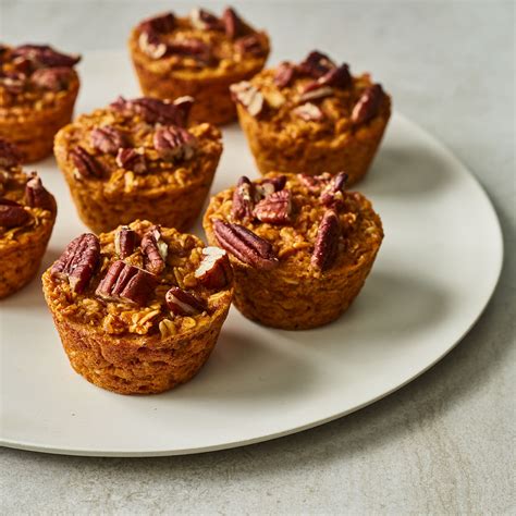pumpkin-oatmeal-muffins-eatingwell image