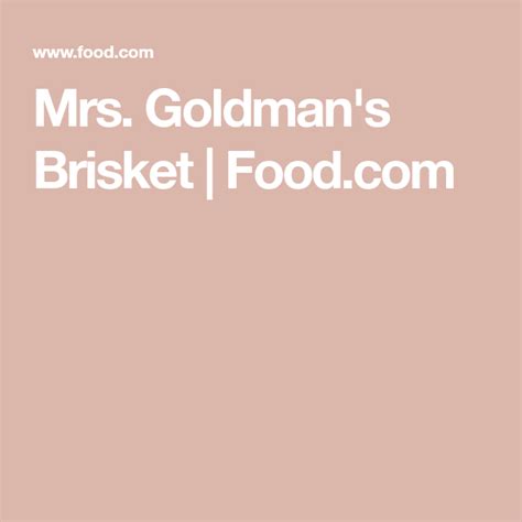 mrs-goldmans-brisket-recipe-brisket-passover image