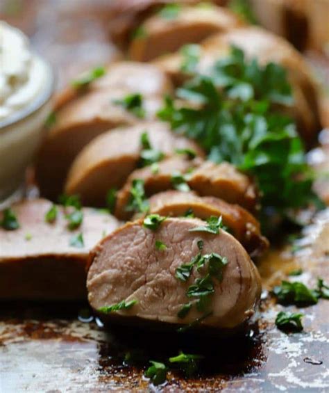 oven-roasted-pork-tenderloin-with-spicy-mustard-sauce image