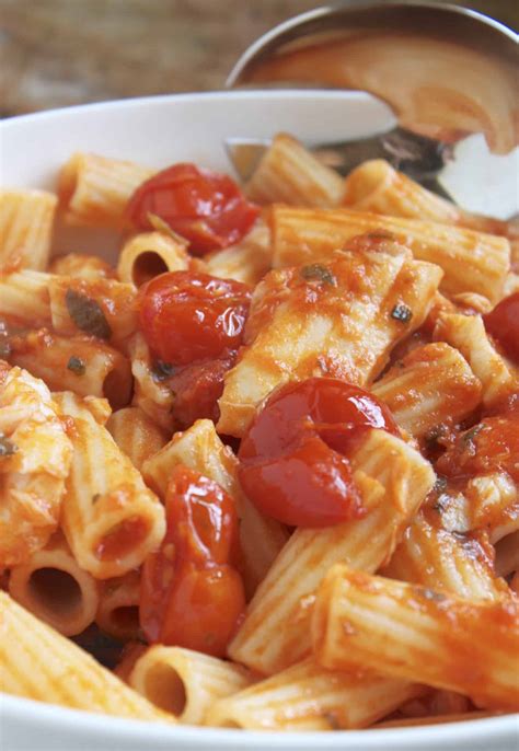 fish-in-tomato-sauce-quick-and-easy-with-pasta image