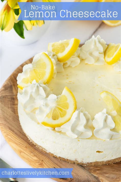easy-lemon-cheesecake-no-bake-charlottes-lively image