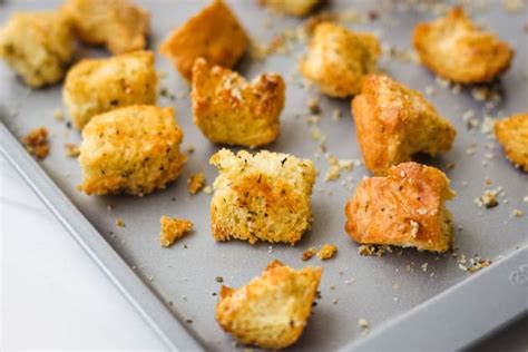 toaster-oven-baked-croutons-recipe-food-fanatic image