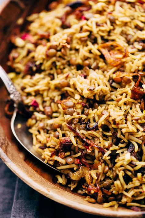 lentil-rice-pilaf-with-caramelized-onions image