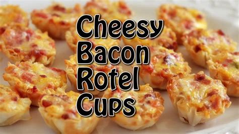 cheesy-bacon-rotel-cups-video image