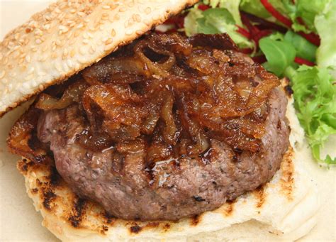 caramelized-onion-and-parmesan-burgers-recipe-the image