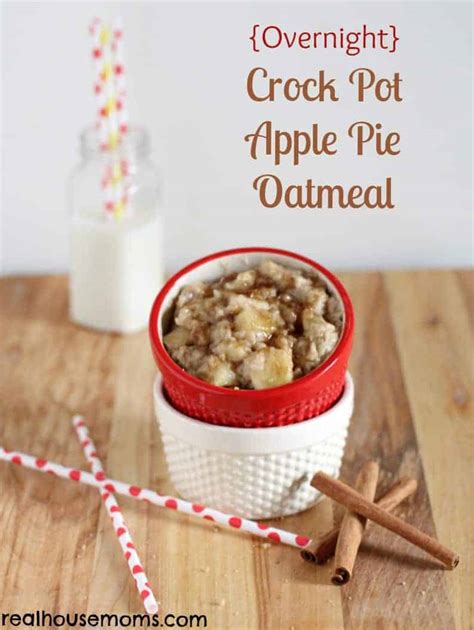 overnight-crock-pot-apple-pie-oatmeal-real image
