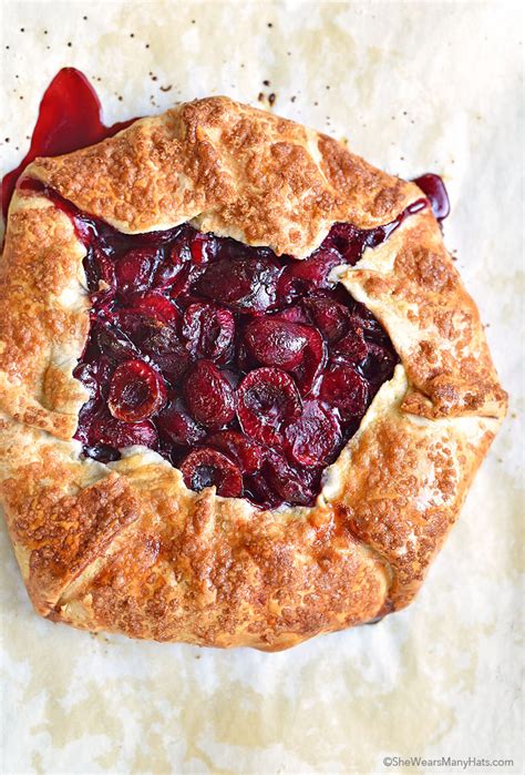 rustic-cherry-galette-recipe-she-wears-many-hats image