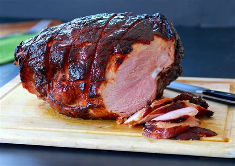 ginger-ale-brown-sugar-and-rum-glazed-ham-a image