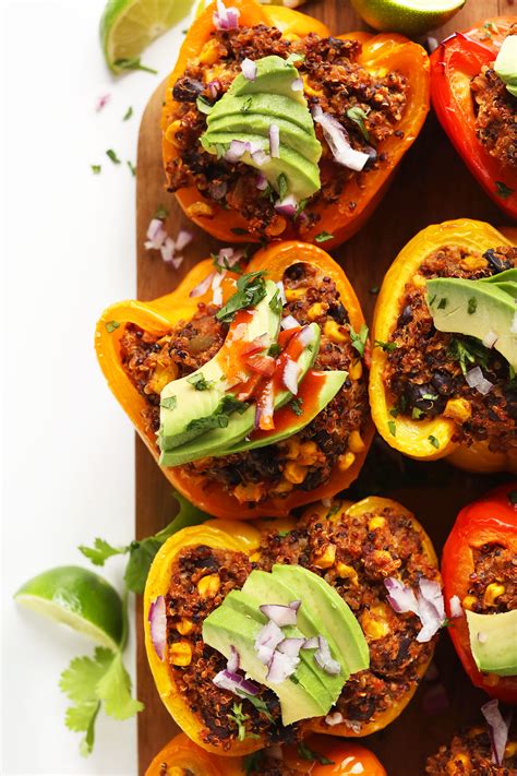 mexican-quinoa-stuffed-peppers-minimalist-baker image