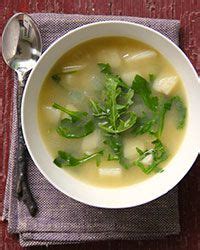 potato-and-arugula-soup-recipe-ian-knauer-food image