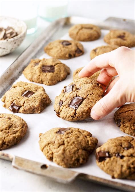 easy-vegan-buckwheat-chocolate-chip-cookies image