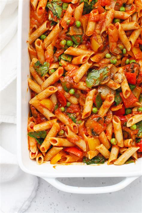 baked-penne-with-roasted-veggies-gluten-free-friendly image