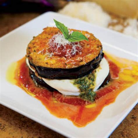 eggplant-mozzarella-and-pesto-gratins-farm-flavor image