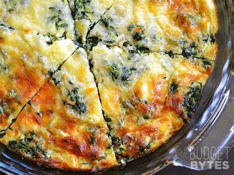 spinach-and-mushroom-crustless-quiche-budget-bytes image